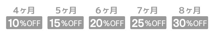 長期のご利用でさらにお得